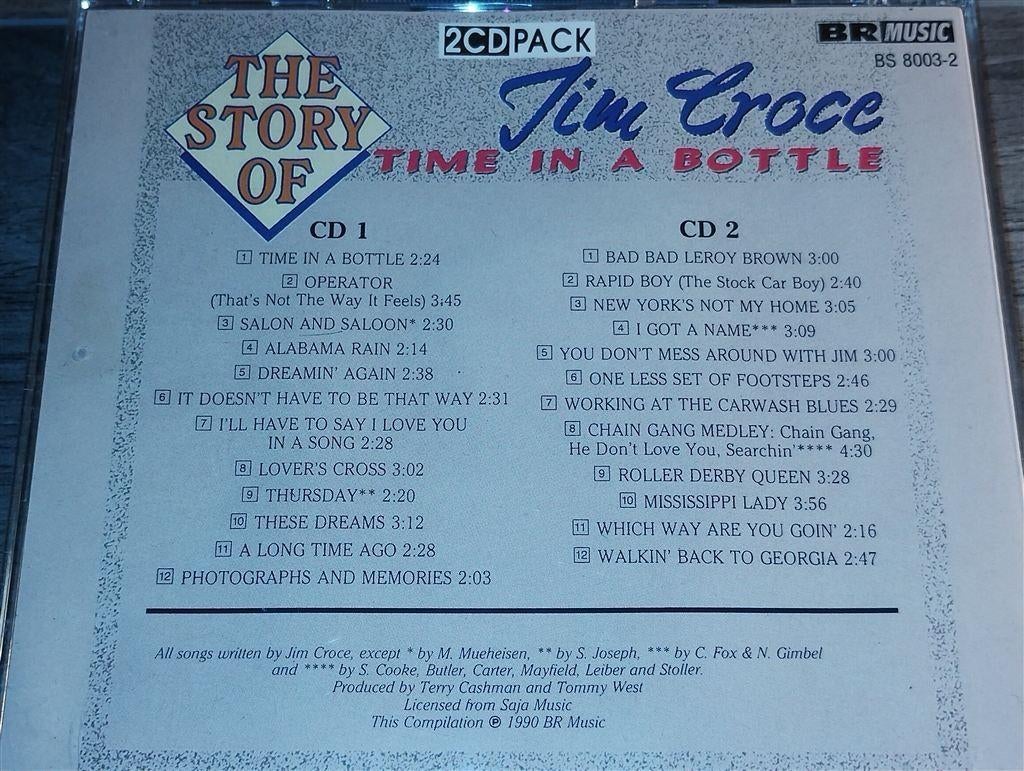 Jim Croce - The Story Of [Time In A Bottle 2 CD], Cd's en Dvd's, Ophalen of Verzenden, Zo goed als nieuw