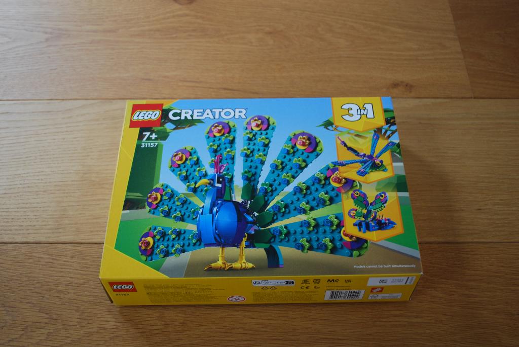 Lego Creator 3 in 1 31157 Exotische pauw, Compleet, Lego, Ophalen of Verzenden, Zo goed als nieuw