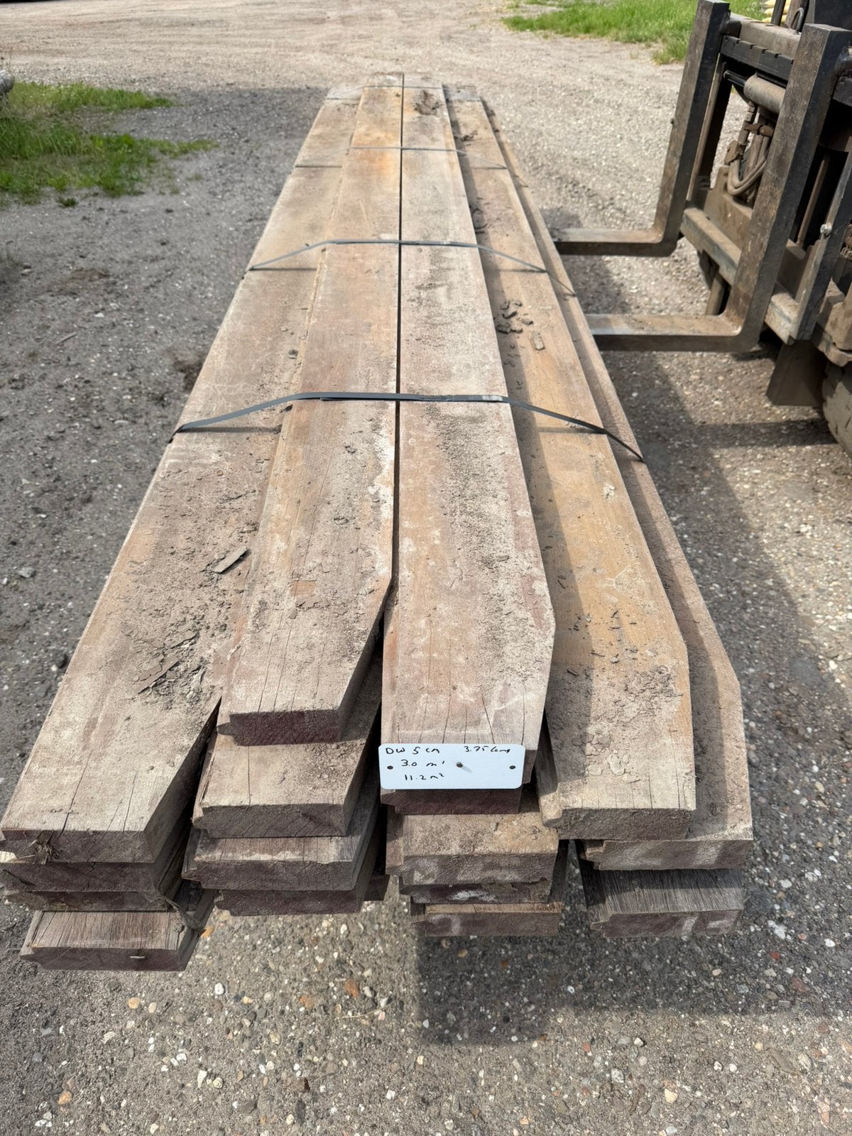 Hardhouten damwand, Ophalen of Verzenden, Zo goed als nieuw, 250 cm of meer, Planken