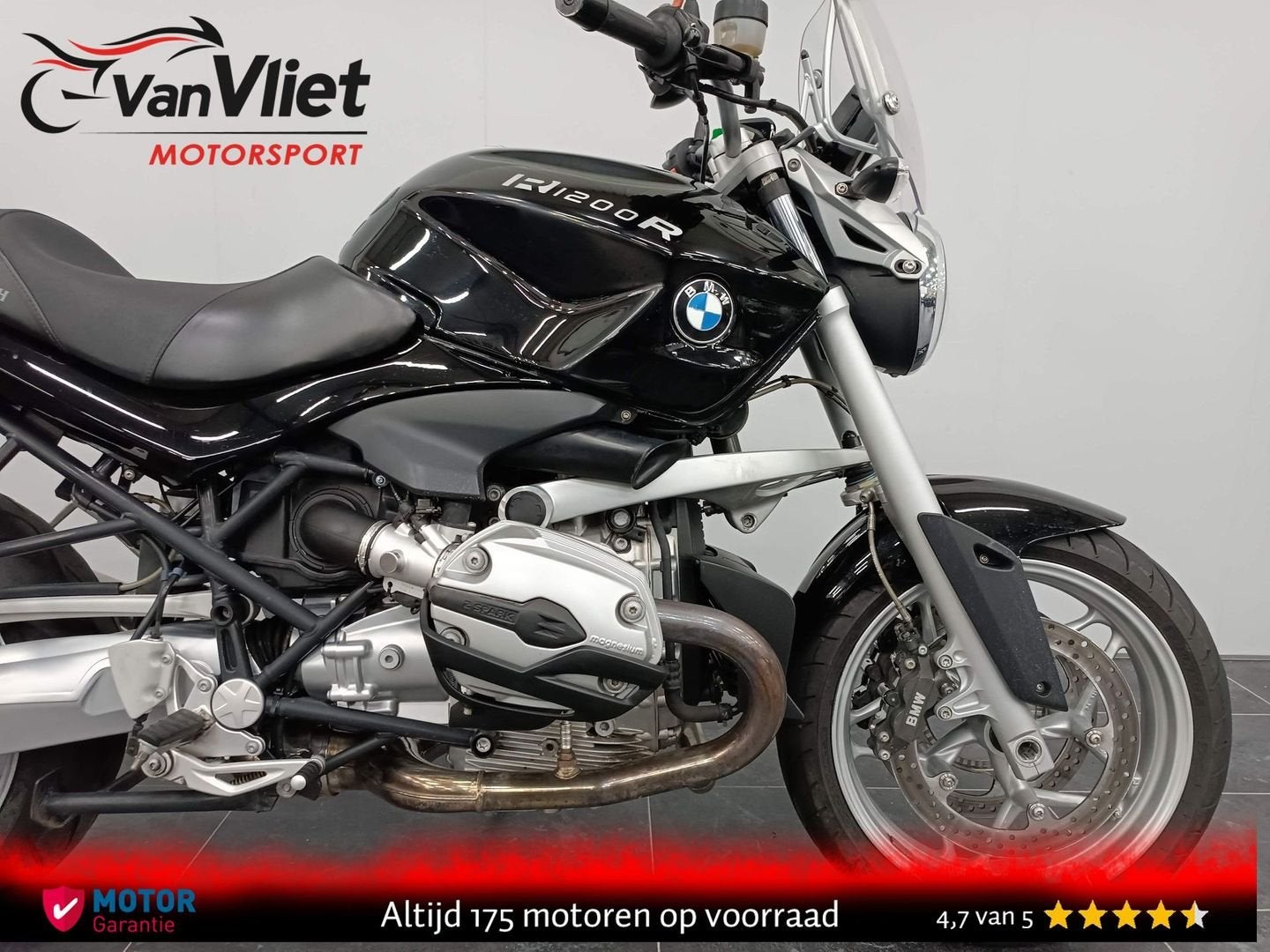 Zeer Mooie Bmw R1200R Zwart 2008 R 1200 R Zie Foto\'s.!, Motoren, 2 cilinders, Bedrijf, Toermotor, Onbekend