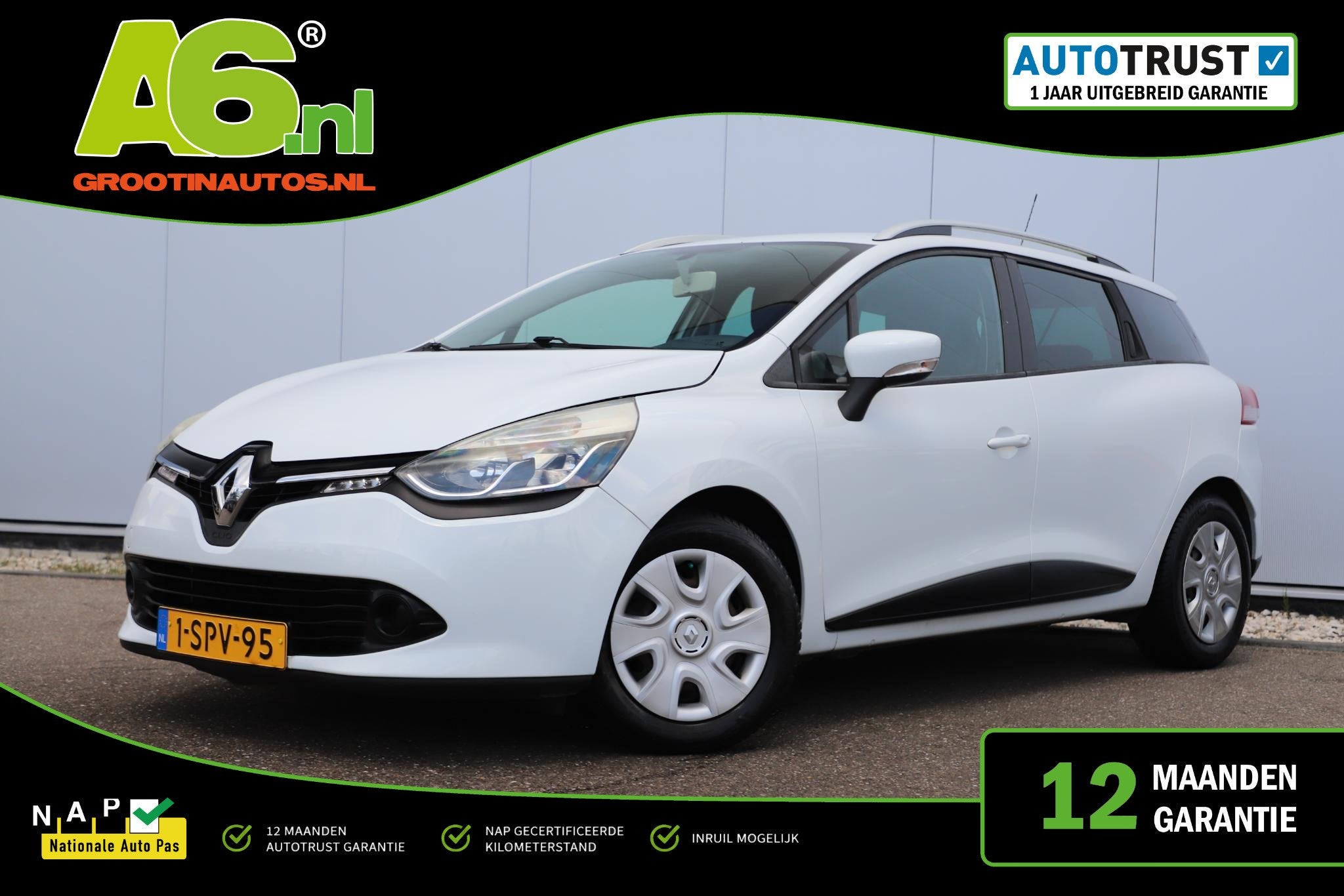 Renault Clio Estate 1.5 dCi ECO Expression Nieuwe DB Riem! N, Voorwielaandrijving, Euro 5, Stof, Gebruikt