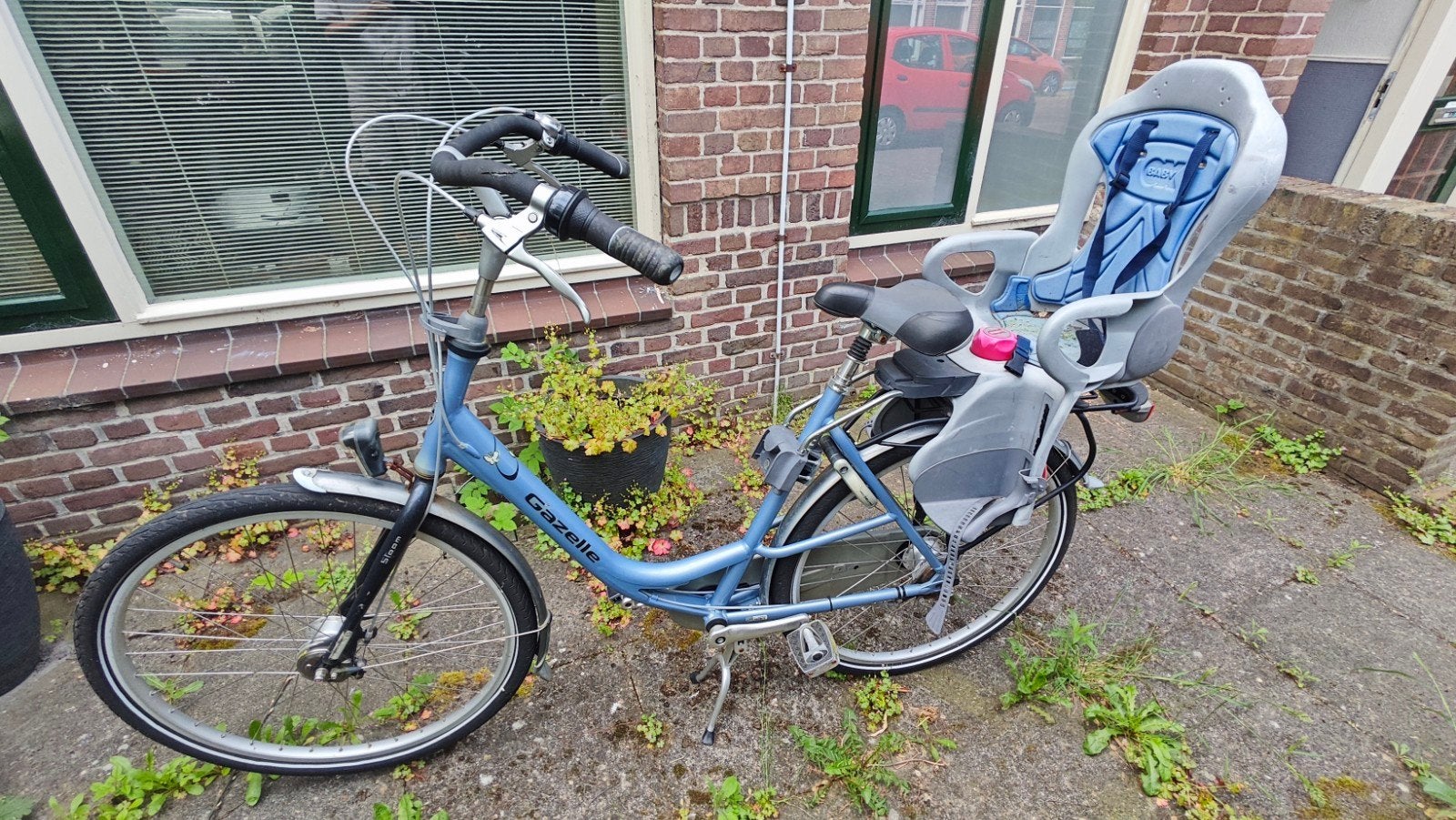 Gazelle Bloom damesfiets met kinderzitje, Fietsen en Brommers, Fietsen | Dames | Damesfietsen, Ophalen, Velgrem, 50 tot 53 cm