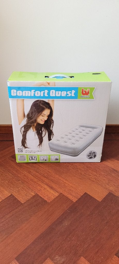 Bestway Comfort Quest 1.91m x 97 cm x 38 cm Opblaasmatras, Ophalen, Gebruikt, 1-persoons