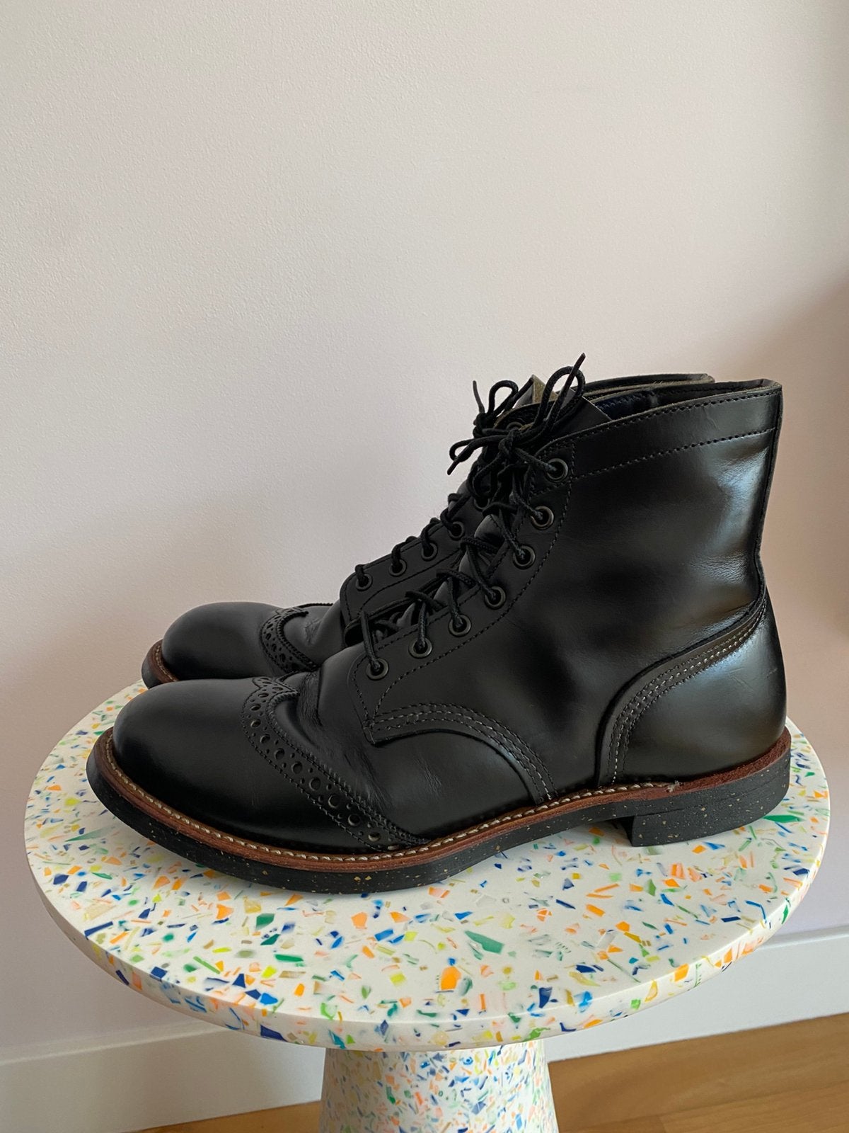Red Wing 8126 Brogue Ranger Black Chrome US10D/EU43, Zwart, Boots, Ophalen of Verzenden, Zo goed als nieuw