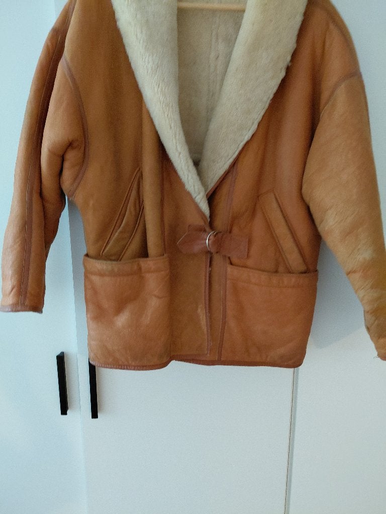 Dames Lammy coat, Bruin, Hollies, Gedragen, Ophalen