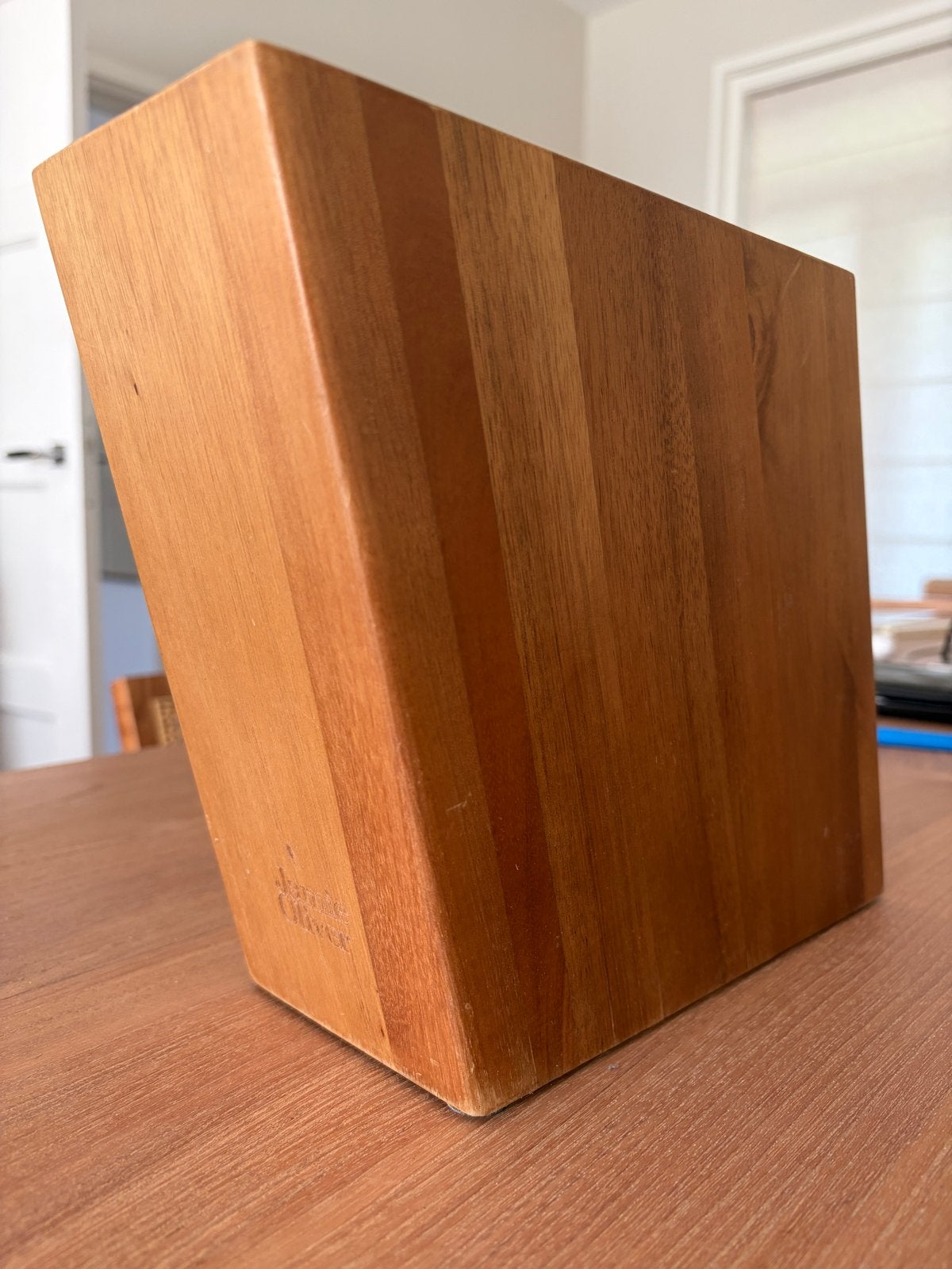 Houten messenblok voor 6 messen, Hout, Ophalen of Verzenden, Bruin, Overige typen