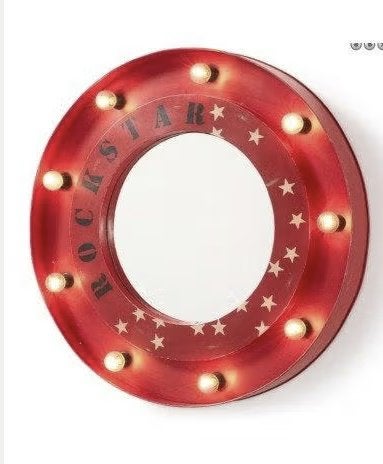 Kave Home Belton "Rockstar" spiegel, Ophalen, Gebruikt, Rond, 75 tot 100 cm