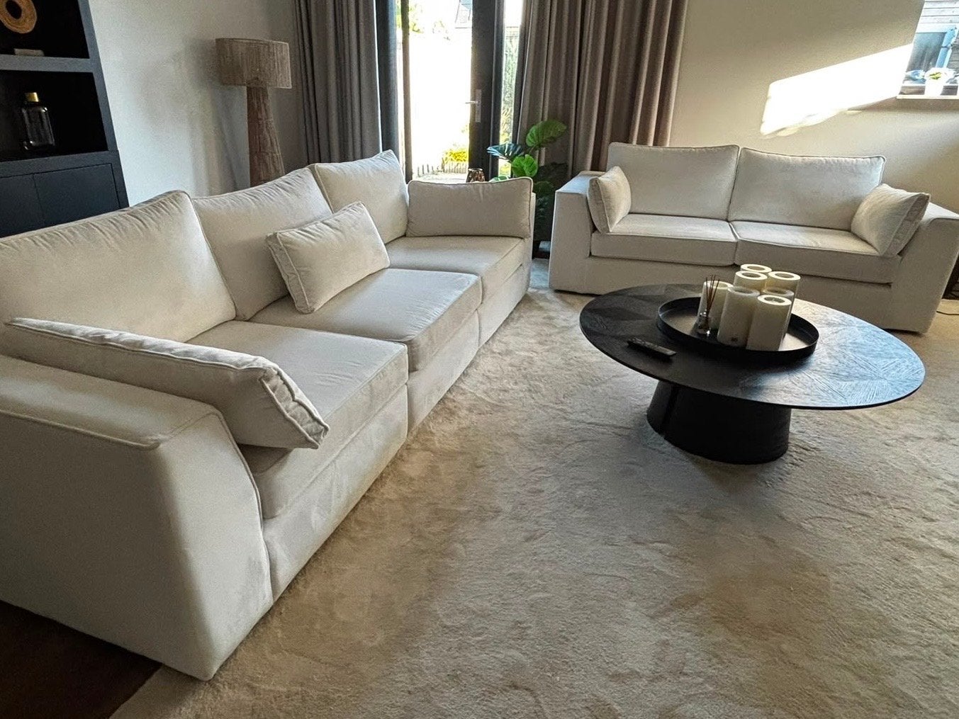 Luxe 2- en 3-zits banken Atlas Interiors, Huis en Inrichting, Banken | Bankstellen, Ophalen, 250 tot 300 cm, Driepersoons, 75 tot 100 cm
