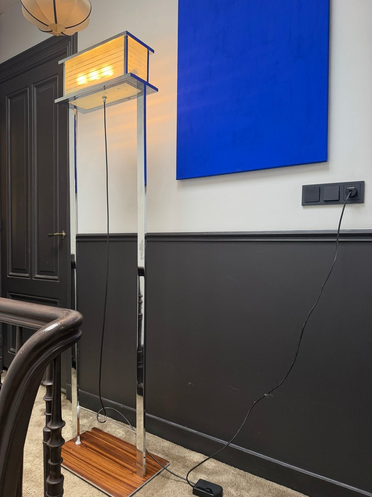 Wolterinck Vloerlamp - Z.G.A.N. - 185cm hoog, Ophalen of Verzenden, Zo goed als nieuw, Metaal, 150 tot 200 cm