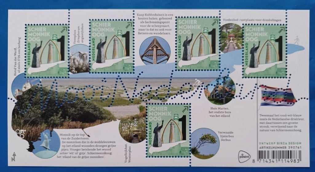 Mooi Nederland 2019 - Schiermonnikoog NVPH 3741, Postzegels en Munten, Verzenden, Na 1940, Postfris