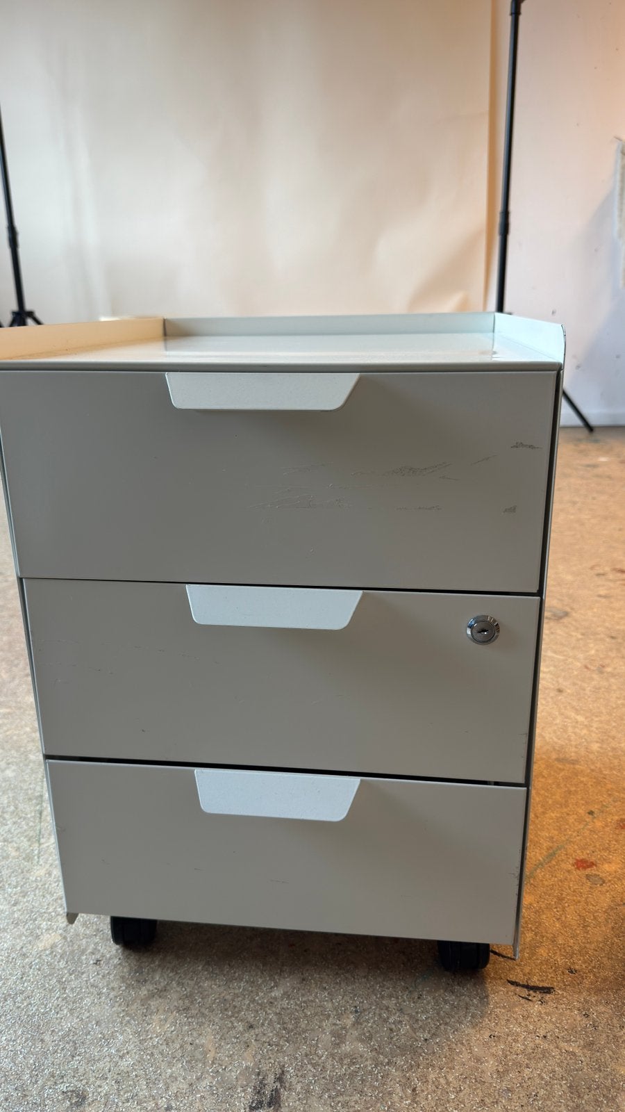 Ikea TROTTEN Ladeblok op wielen, Ophalen, Minder dan 50 cm, Gebruikt, 3 of 4 laden