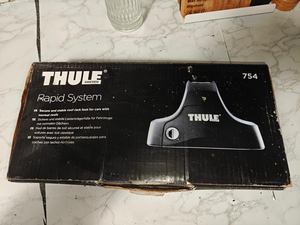 Thule Rapid System 754 Dakdrager Voetenset, Auto diversen, Dakdragers, Ophalen of Verzenden, Zo goed als nieuw