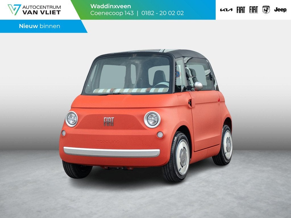 Fiat Topolino Base | Uit voorraad leverbaar | Actieradius 75, Auto's, Fiat, 400 kg, Met garantie (alle), 75 km, 2 stoelen