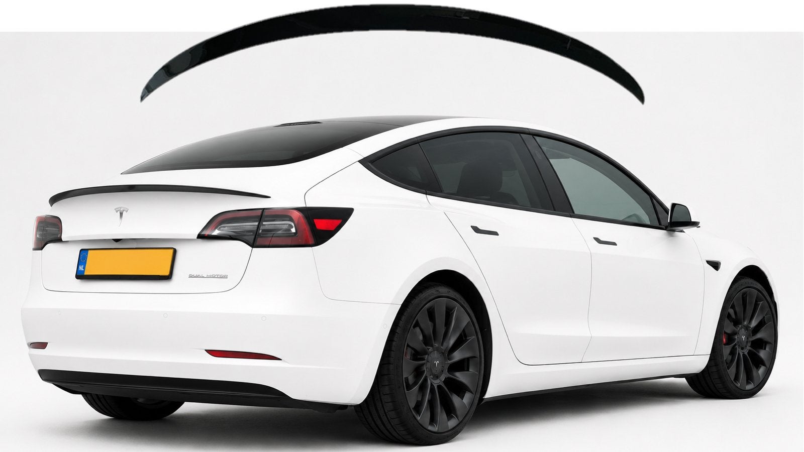 Tesla Model 3 2019-2023 achter spoiler mat zwart (Nieuw), Ophalen of Verzenden