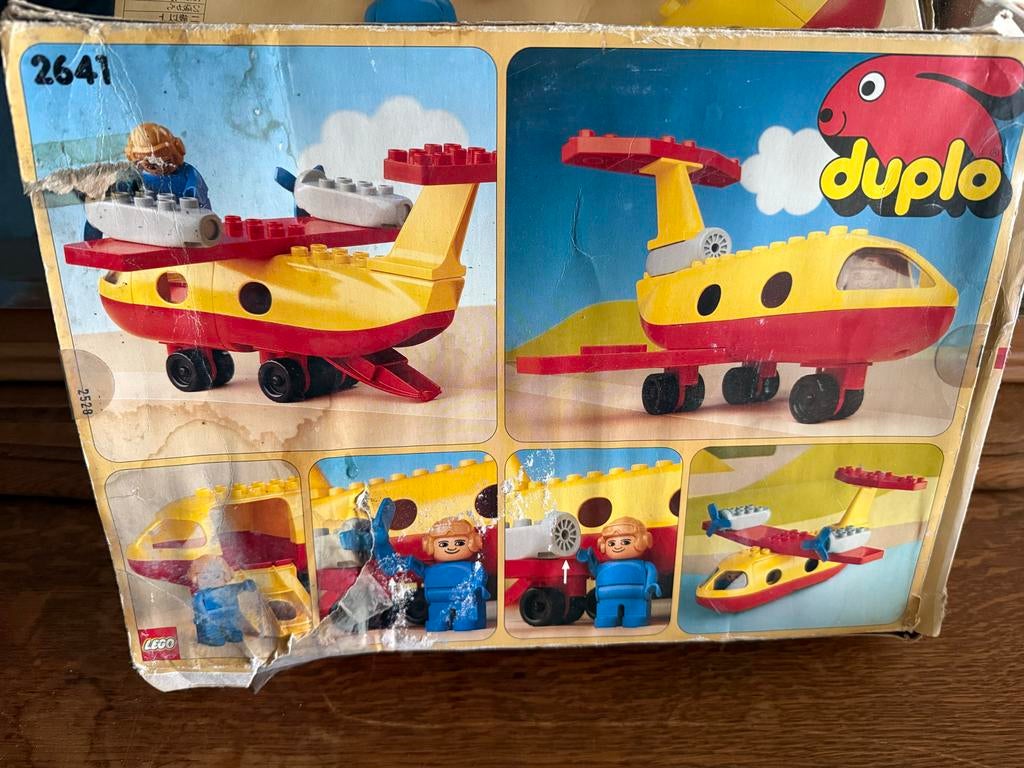 Lego Duplo Vliegtuig Set 2641 met Piloot en Doos, Overige thema's, Ophalen of Verzenden, Zo goed als nieuw, Duplo