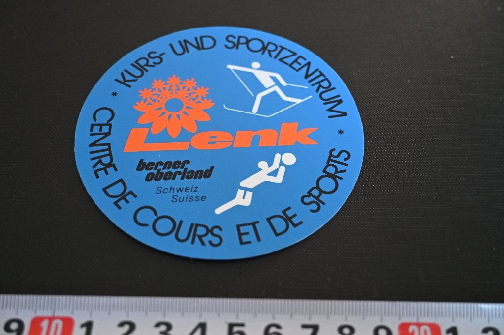 sticker Zwitserland LENK Berner Oberland Kurs- und Sportzent, Ophalen of Verzenden, Zo goed als nieuw