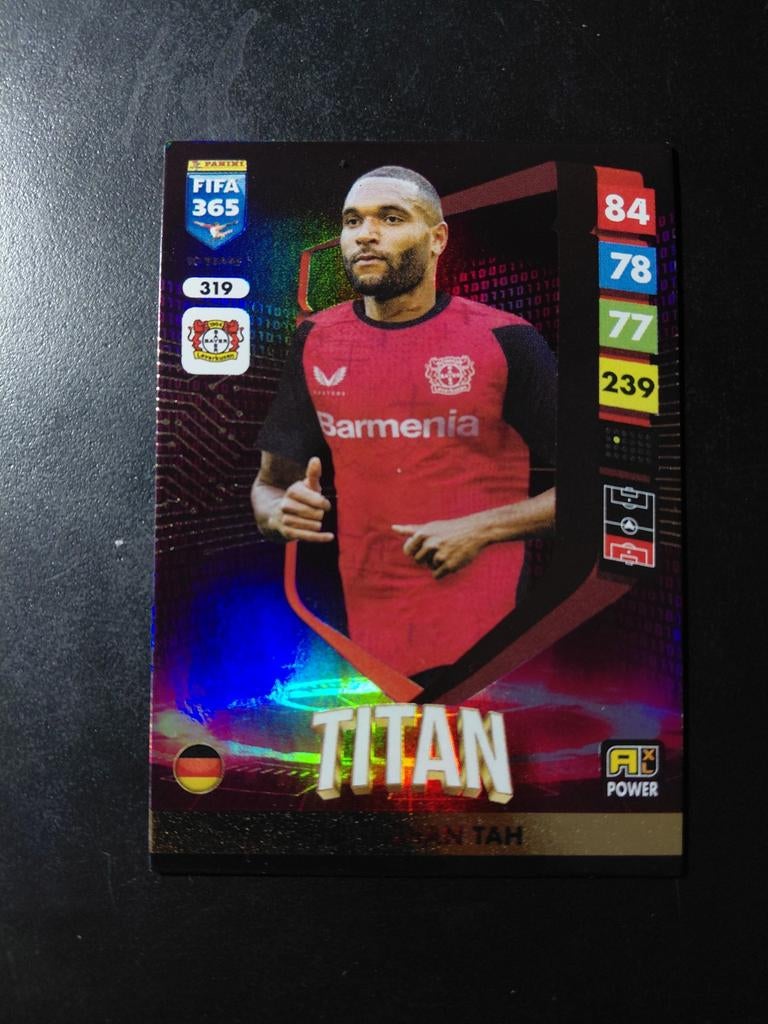 Jonathan tah (bayer leverkussen) titan panini, Ophalen of Verzenden, Nieuw, Buitenlandse clubs, Poster, Plaatje of Sticker