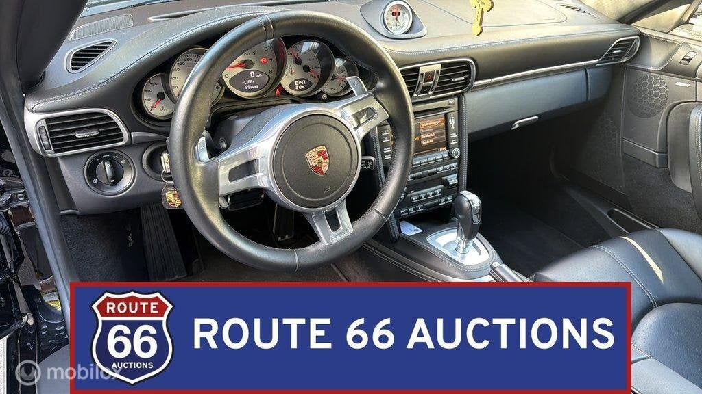 Porsche 911 Turbo S (997) | 2011 | Route 66 Auctions, Auto's, Gebruikt, Overige carrosserieën, Zwart, Bedrijf