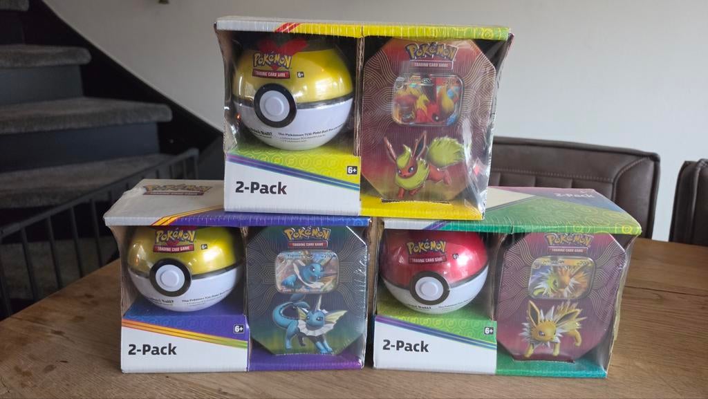 Eeveelution GX tins bundels., Ophalen of Verzenden, Zo goed als nieuw