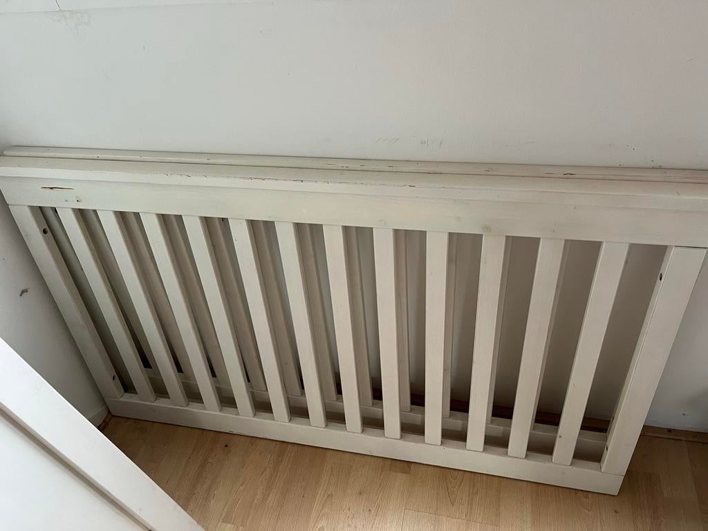 Wit ledikant met matras, Ophalen, Gebruikt, Ledikant