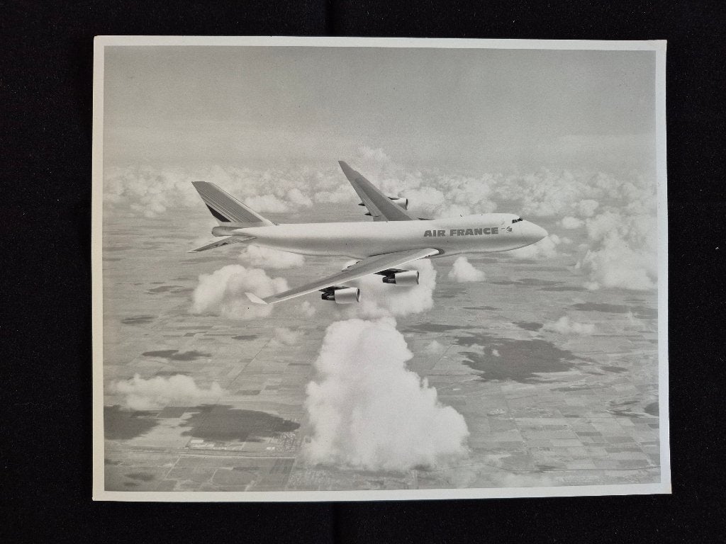 Foto van een Air France Boeing 747-400 uit 1989 (F1061), Ophalen of Verzenden, Gebruikt, Kaart, Foto of Prent