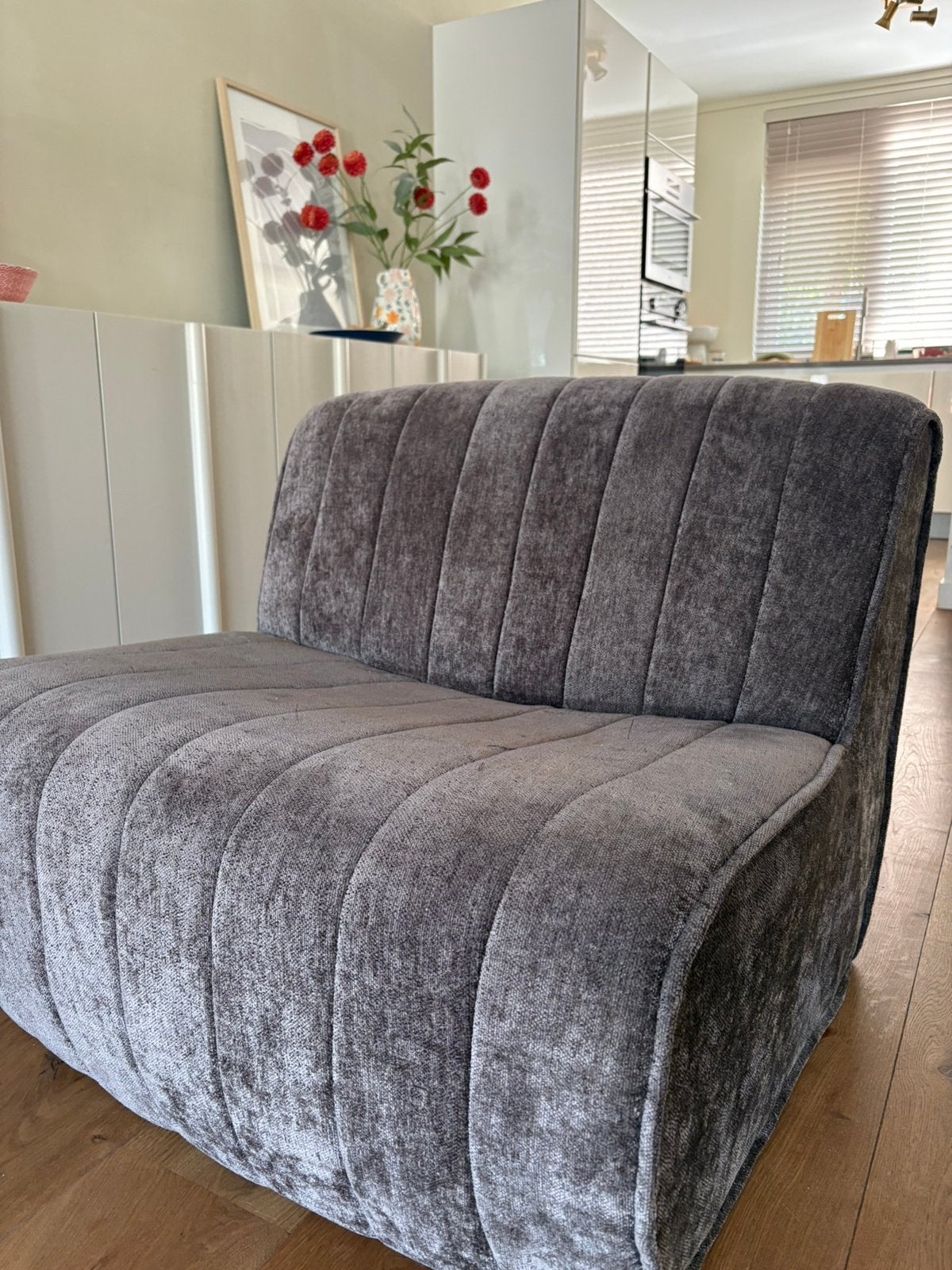 Bankje groen bruin tint, Ophalen, 90 cm, Bruin, 190 cm of minder
