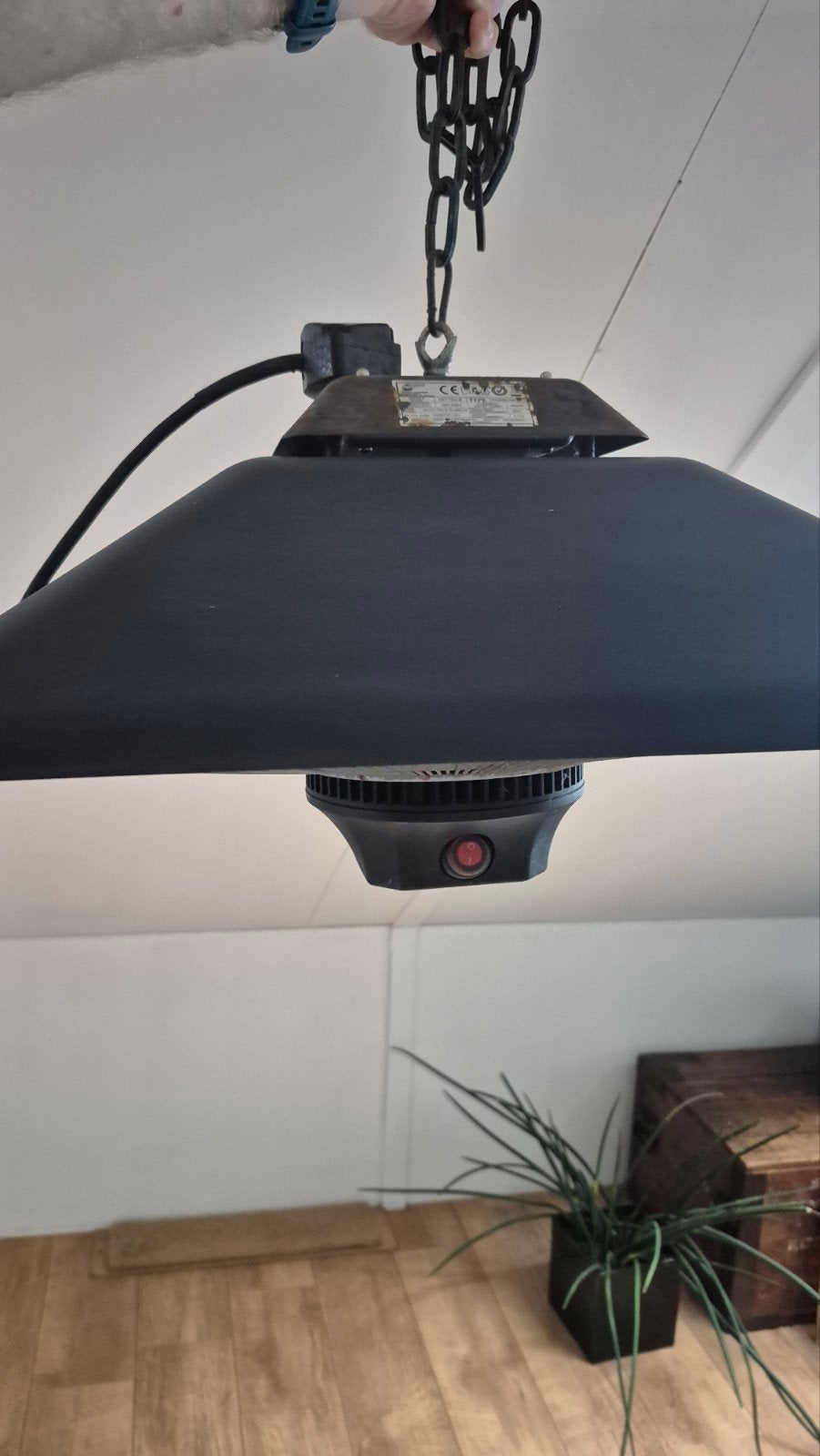 Terras heater (warmtelamp, terraslamp) - Sunred, 2000W, Ophalen, Gebruikt, Elektrisch, Plafond