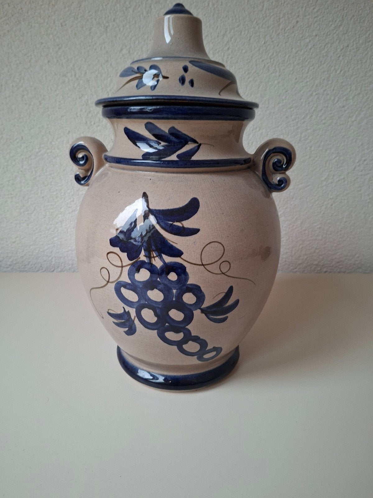 Rumpot,  (of vaas), blauwe decoratie, Antiek en Kunst, Ophalen