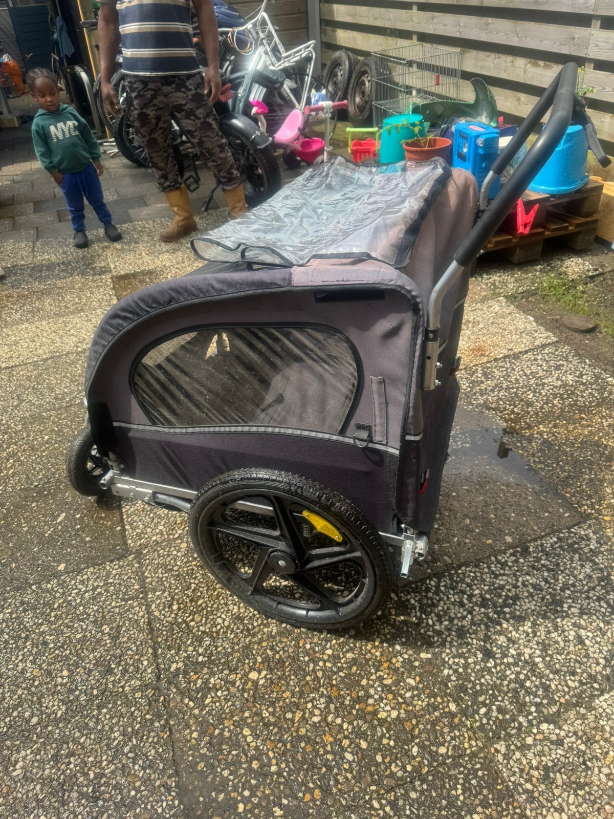 Fietskar/ kinderwagen, Fietsen en Brommers, Ophalen, Zo goed als nieuw, Kinderkar