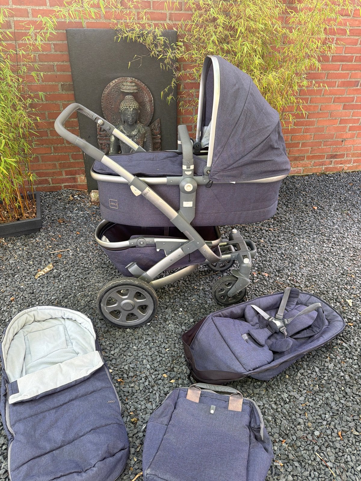 Joolz geo 2 midnight blue spec. Editie combiwagen, Gebruikt, Combiwagen, Met reiswieg, Ophalen