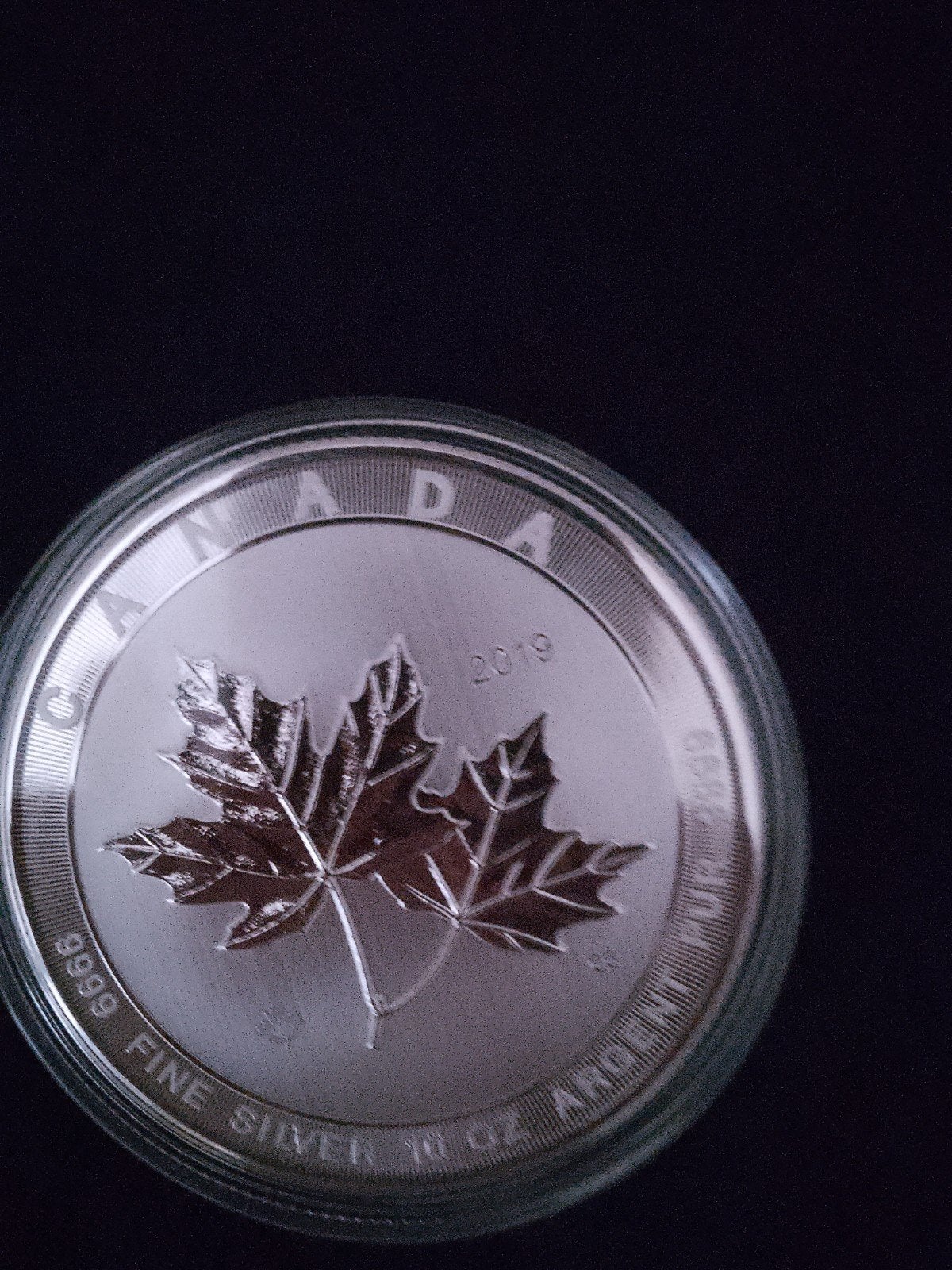 10 oz Grand Maple Leaf 2019, Ophalen of Verzenden, Zilver