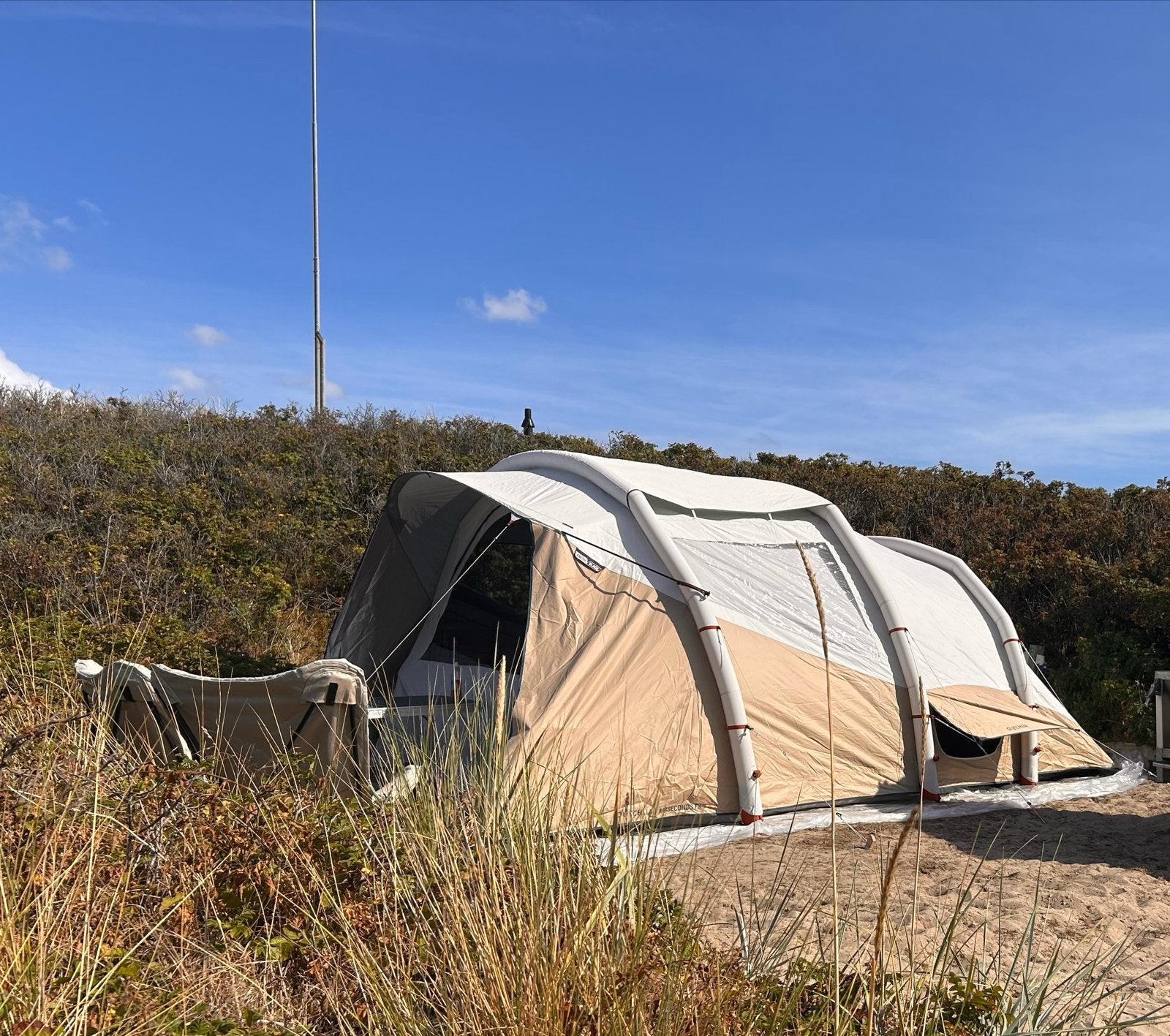 Opblaasbare tent 5 pers. Air Seconds 5.2 Fresh & Black, Caravans en Kamperen, Tenten, Ophalen, Gebruikt, Tot en met 5
