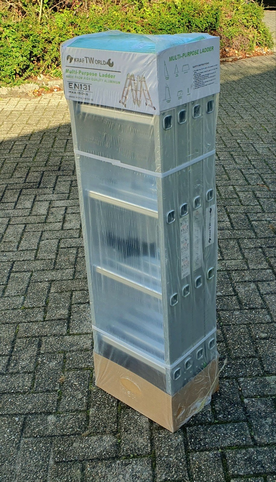 Multifunctionele aluminium ladder 5 meter max 150 KG NIEUW, Doe-het-zelf en Verbouw, Multifunctionele ladder, Nieuw, Ophalen of Verzenden