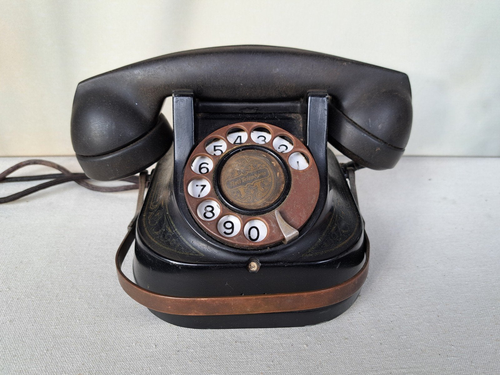 Vintage Bell Telephone Vaste Telefoon met Draaischijf, Ophalen of Verzenden, Zo goed als nieuw