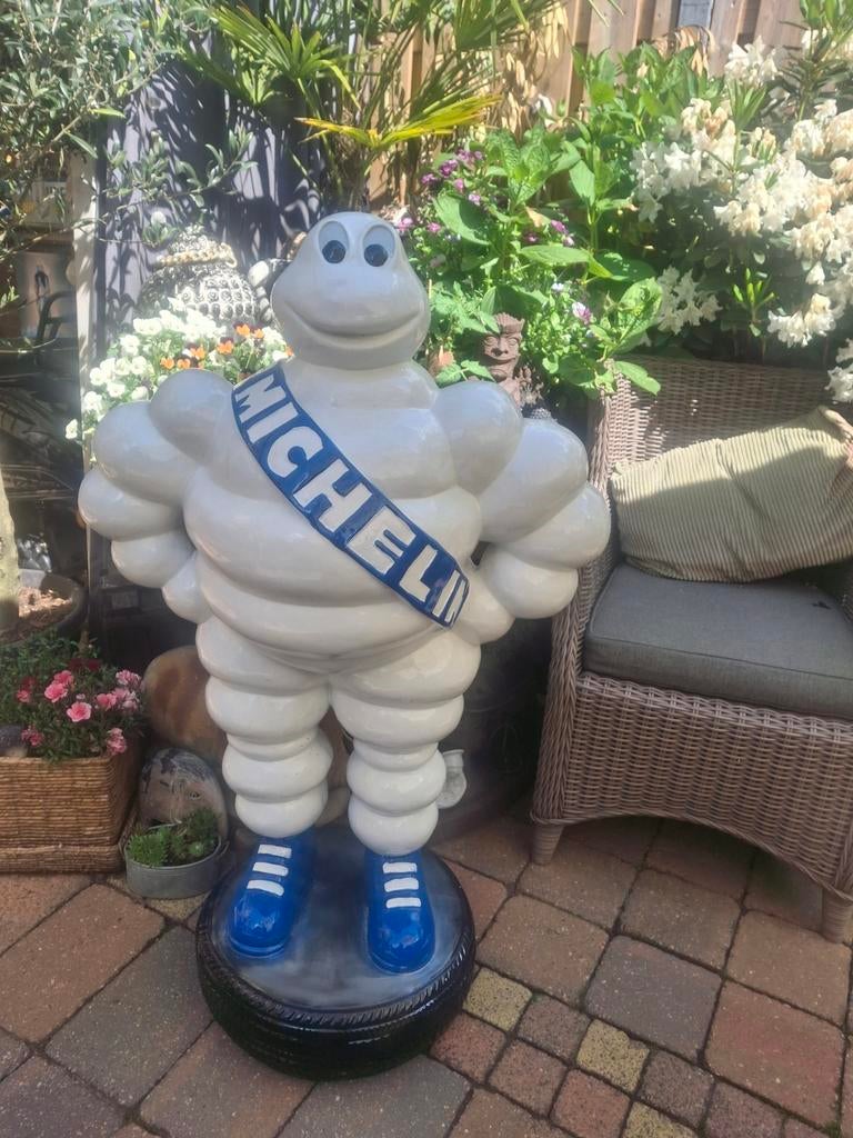 Grote Mega Michelin Pop - 125 cm hoog - Polystone, Verzamelen, Ophalen, ., ., .