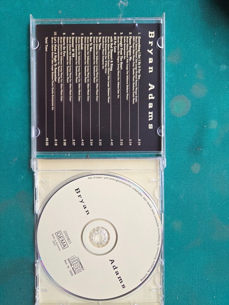 cd bryan adams everything i do, Ophalen of Verzenden