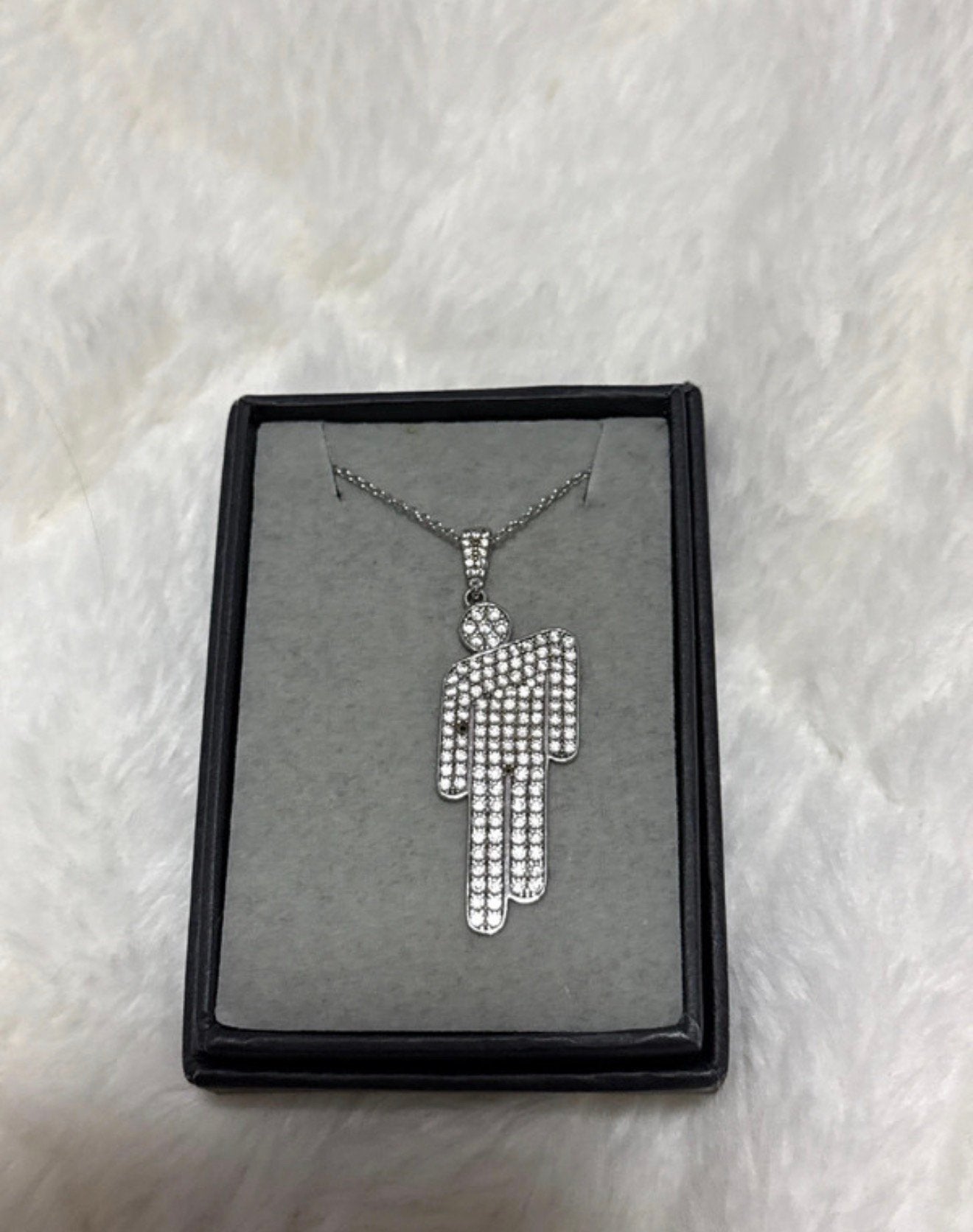 Blohsh OG Rhinestone Billie Eilish, Sieraden, Tassen en Uiterlijk, Kettingen, Ophalen of Verzenden, Gebruikt, Zilver, Zilver