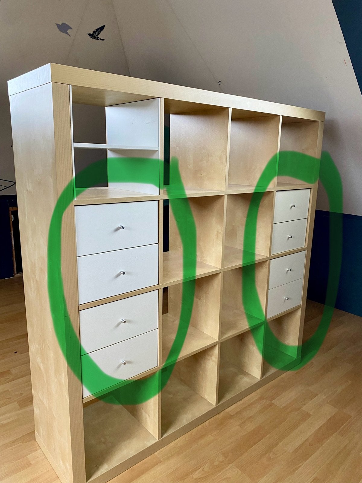 IKEA Kallax inzet met 2 lades (4 stuks), Ophalen, Minder dan 50 cm, Gebruikt, 1 of 2 laden