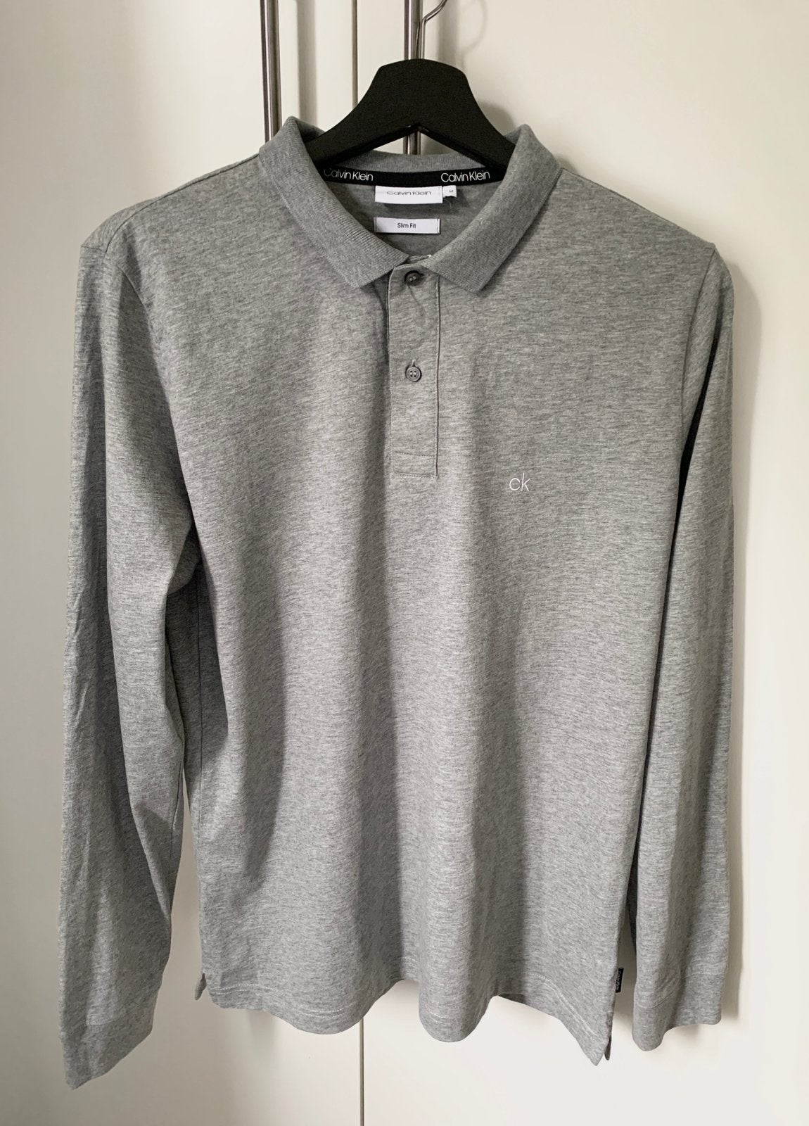 Calvin Klein lichtgrijs heren polo shirt maat M, Ophalen of Verzenden, Nieuw, Maat 48/50 (M), Grijs