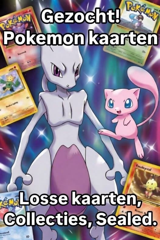 Gezocht Pokemon Kaarten Los, Collecties & Sealed, Ophalen of Verzenden, Nieuw, Losse kaart