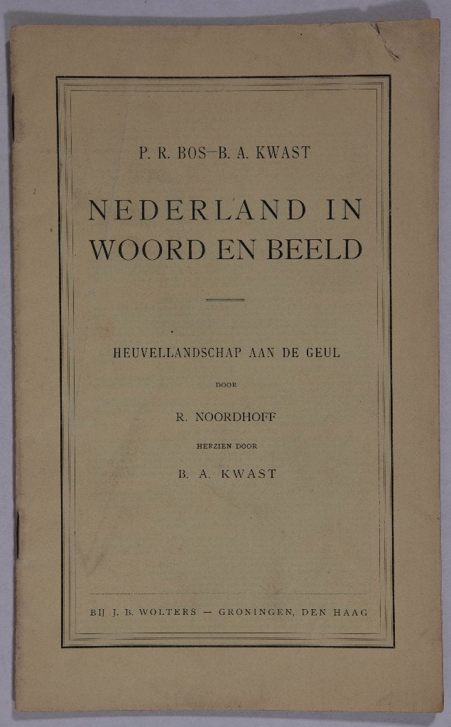 Schoolplaat boekje  Heuvellandschap a/d Geul, Antiek en Kunst, Antiek | Schoolplaten, Ophalen of Verzenden, Stad- en Dorpsgezichten