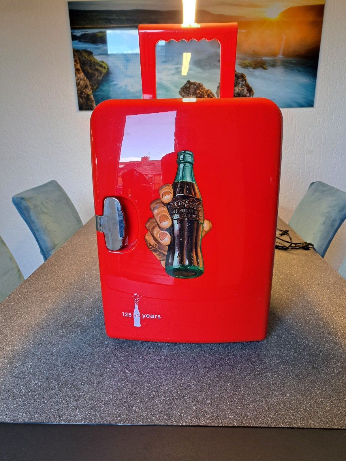 Coca-Cola Mini Koelkast - Draagbaar en Stijlvol, Ophalen, Zonder vriesvak, Minder dan 45 cm, Minder dan 85 cm