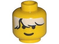 LEGO Minifiguur Hoofd Mannelijk Wit Rommelig Haar 3626p62, Gebruikt, Overige thema's, Lego, Ophalen of Verzenden