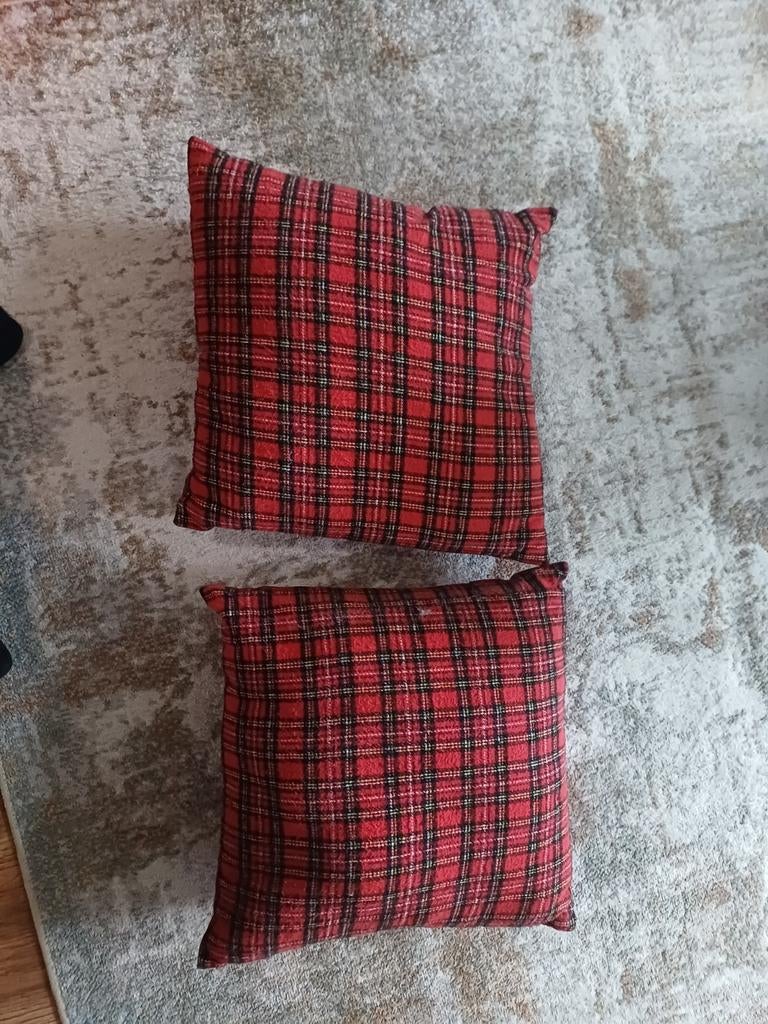 2 Intratuin kussens, zo goed als nieuw, Ophalen, Zo goed als nieuw, Rood, Vierkant