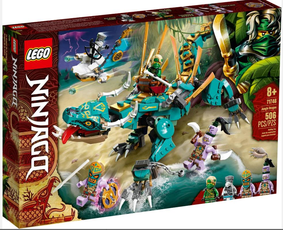 Lego Ninjago #71746 Jungledraak, Minecraft, Lego, Ophalen of Verzenden, Complete set