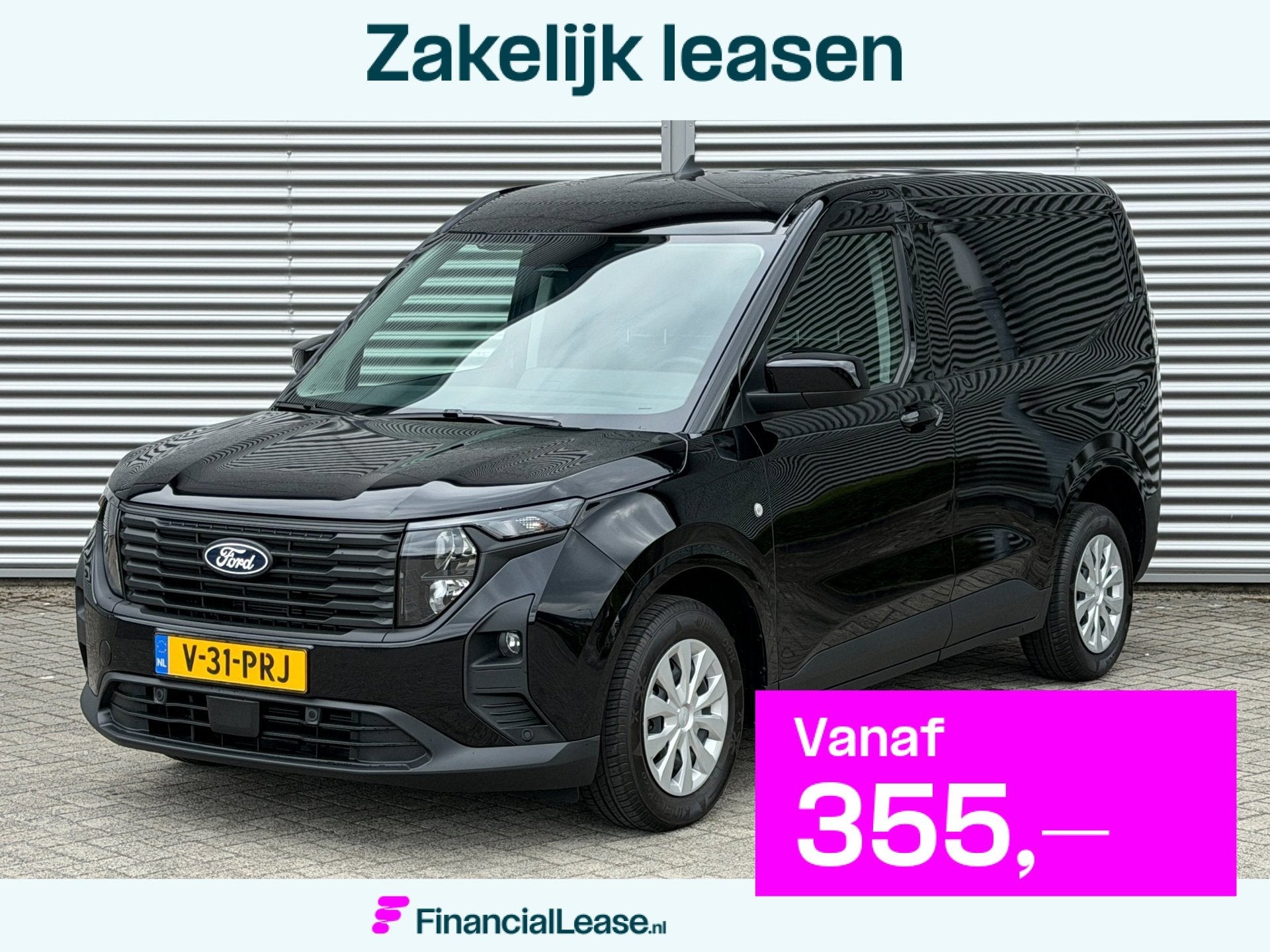 Ford TRANSIT COURIER 1.0 EcoBoost ACC/ Navi/ Airco/ Camera/, Voorwielaandrijving, Gebruikt, 100 pk, Zwart