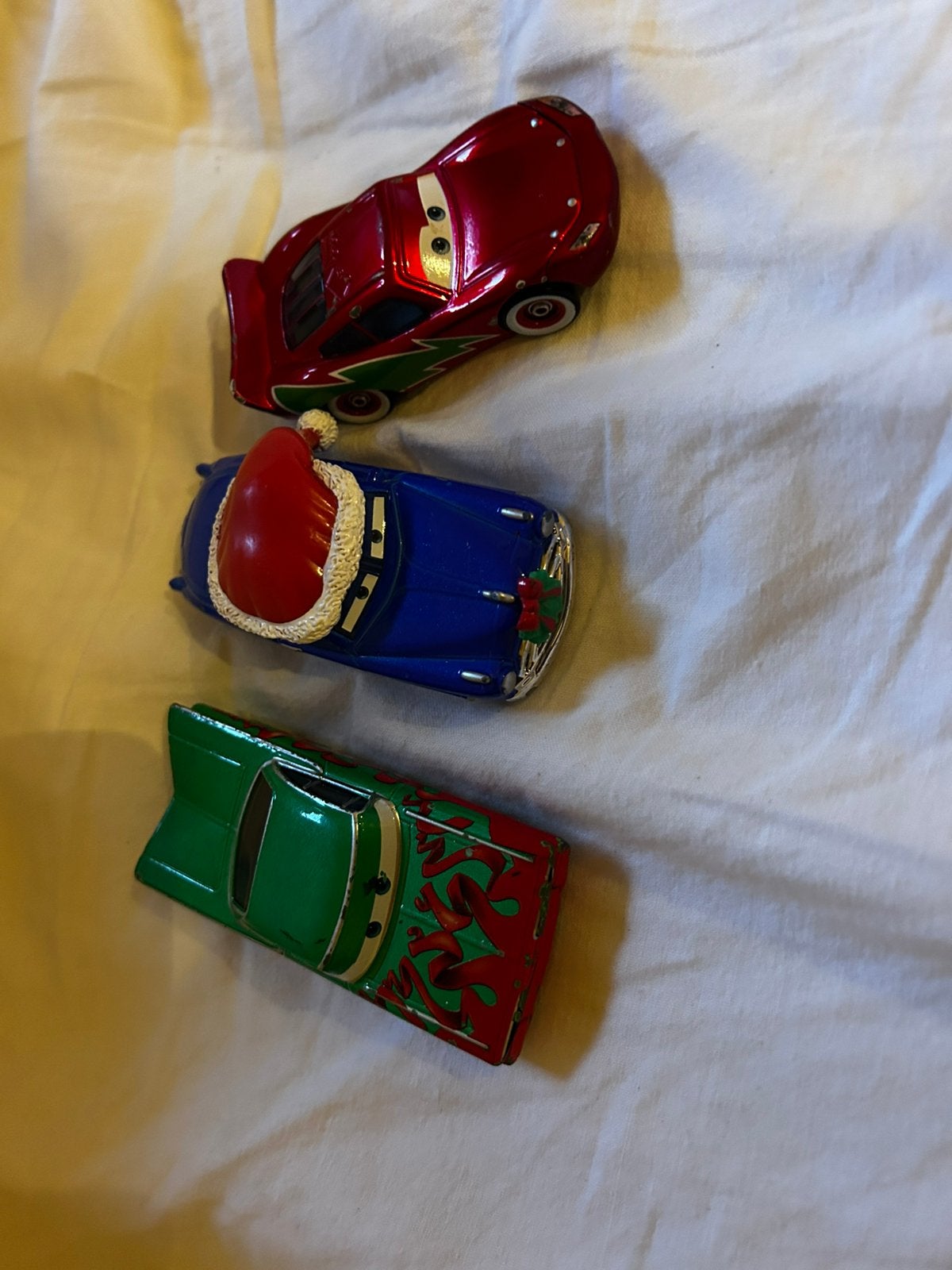 Disney Pixar Cars Kerst / Holiday Editie Set (3 stuks), Ophalen of Verzenden, Zo goed als nieuw