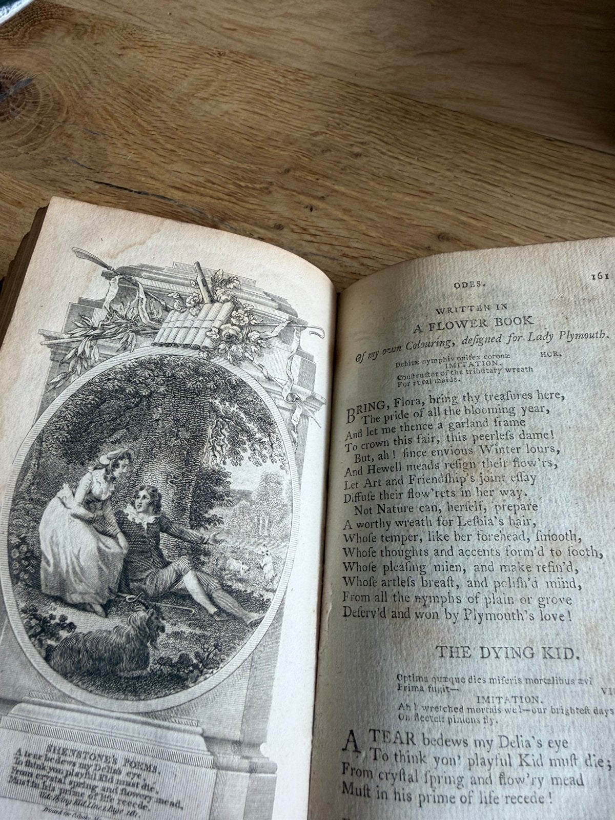 Klein antiek boekje uit 1800. W Shenstone, Ophalen of Verzenden