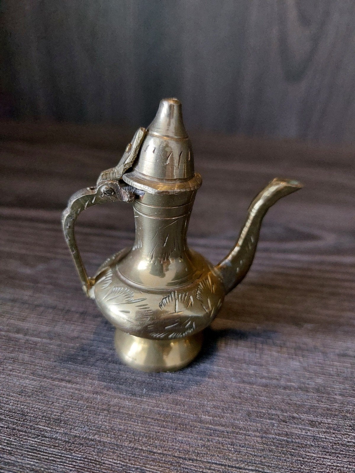 Vintage Messing Olie Lampje / Theepotje - Decoratief, Ophalen