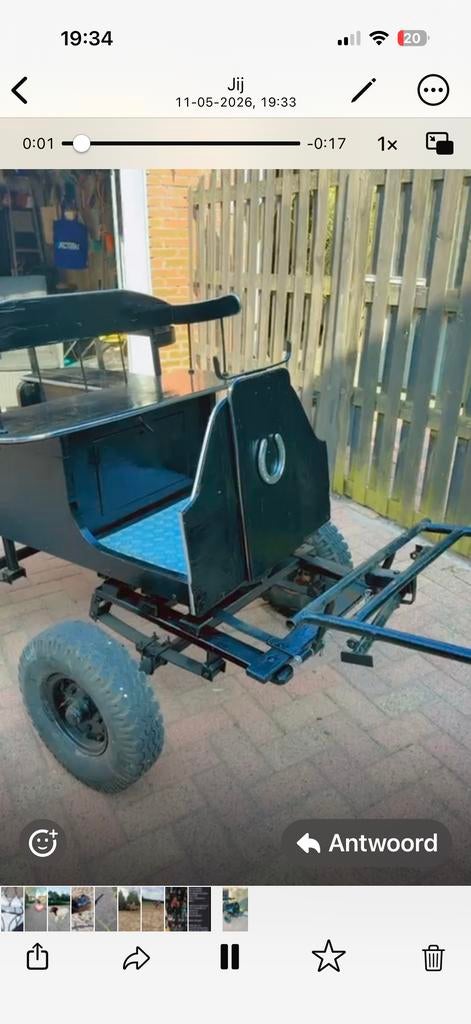 Shetlander menkar / Menwagen, 100 liter of meer, Ophalen, Gebruikt, Overige typen